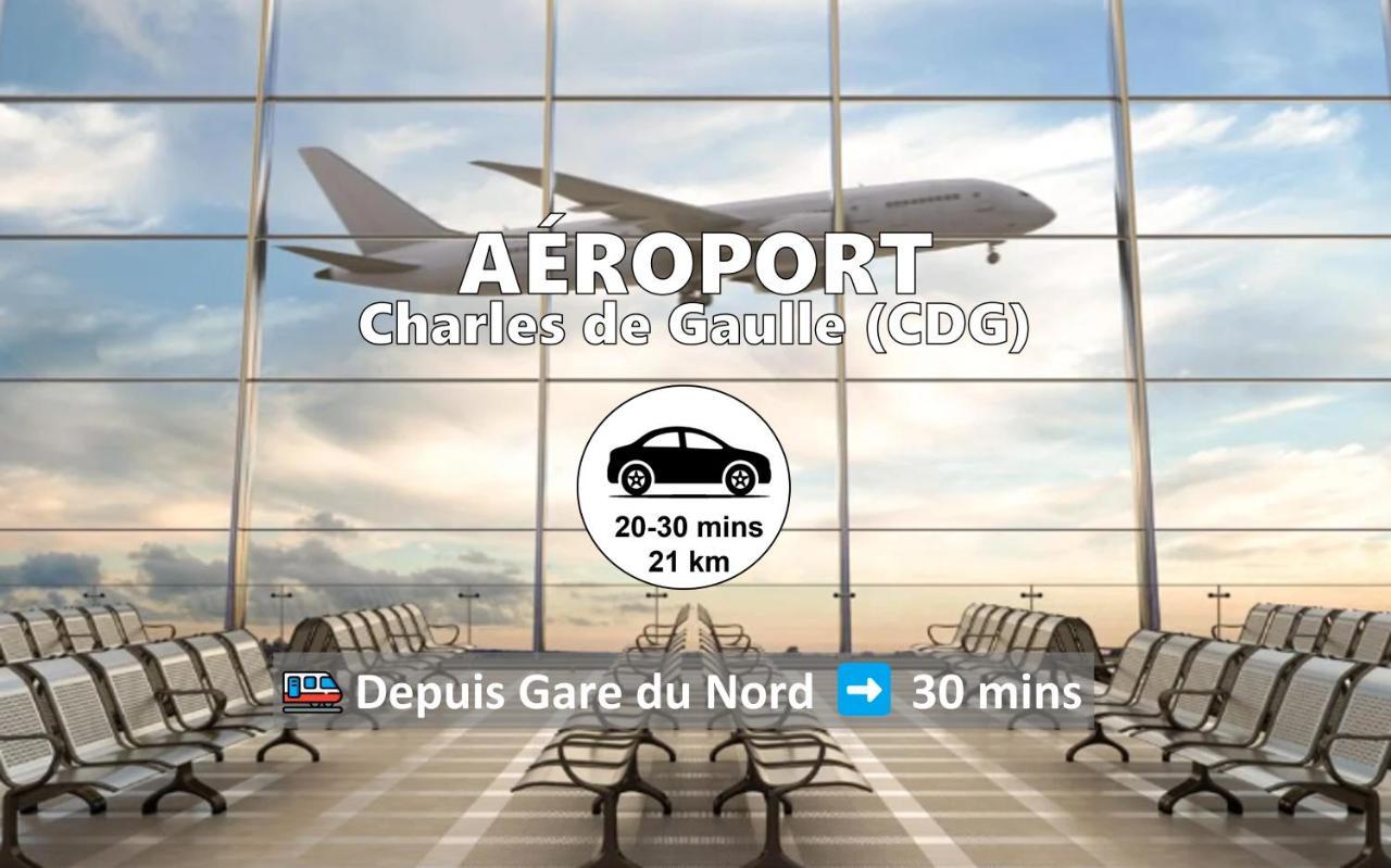 Room & Parking In Shared Appartment With Proprietor L 25 Mins From Paris Gare Du Nord, Cdg Airport & Stade De France Montmagny Exterior photo